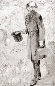 The Uncommercial Traveller, Illustration by Harry Furniss for the Short Story The Uncommercial Traveller, 1910 by Harry Furniss