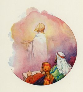 He was parted from them and carried up to heaven by Harry George Theaker