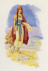 Ruth gleaning in the field