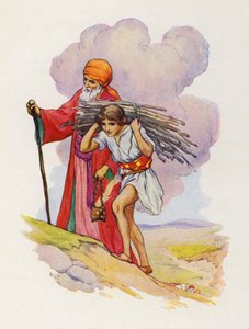 Side by side Abraham and Isaac climbed the steep path