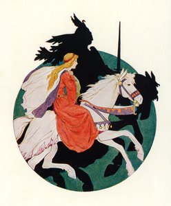 The Black Knight Rides Away with the Maiden