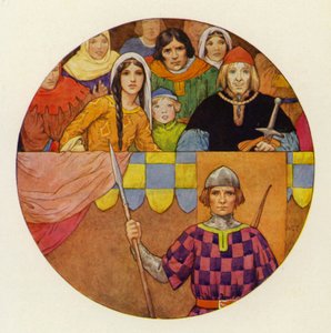 There was a brilliant gathering of knights and ladies up in the stand