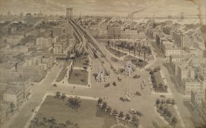 Brooklyn Plaza of the Manhattan Bridge, c.1917