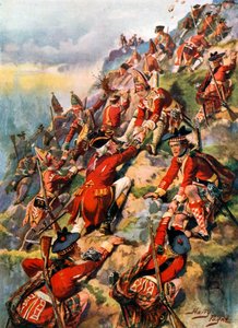 Scaling the Heights of Abraham. Battle of Quebec