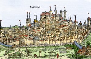 View of the city of Nuremberg, Germany by Hartmann Schedel