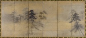 Pine Trees in Moonlight