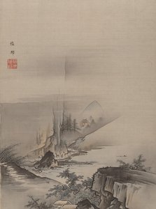 Rapids and Fall of a River by Hashimoto Gaho