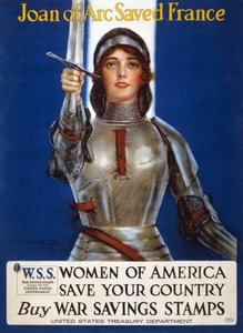 Joan of Arc Saved France - Women of America, Save Your Country Poster