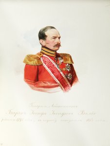 Portrait of Baron Iosif Iosifovich von Velio from the Album of the Imperial Horse Guards by Hau