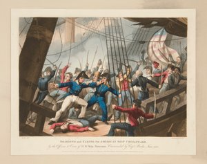 Boarding and Taking the American Ship Chesapeake by Heath