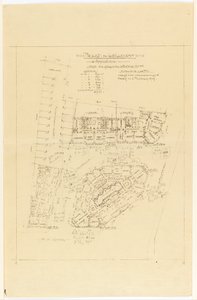 Plan, Project de Lotillement, rue Gros and rue de la Fontaine, Paris by Hector Guimard