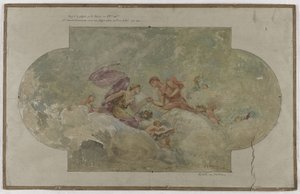 Sketch for the Marriage Hall in the 8th Arrondissement of Paris: The Wedding by Hector d