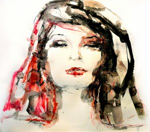 Expressive Female Portrait by Hein Kocken
