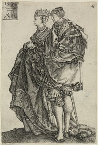 Dancing Couple, plate four from The Large Wedding-Dancers