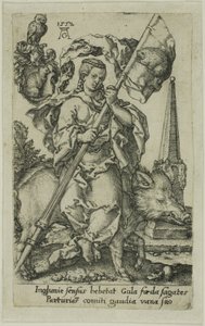 Gluttony from the Vices by Heinrich Aldegrever
