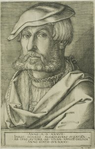 Heinrich Aldegrever, Aged 35 by Heinrich Aldegrever