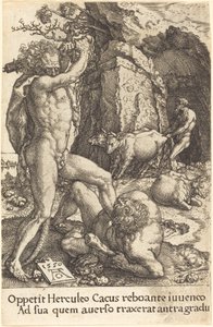 Hercules Killing Cacus by Heinrich Aldegrever