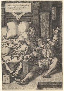 Judge Herkinbald Cutting the Throat of His Nephew by Heinrich Aldegrever