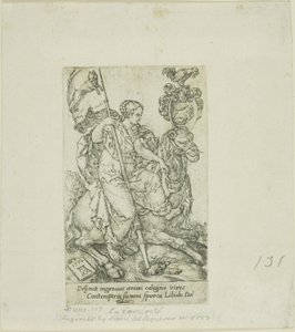 Lust, from Virtues and Vices by Heinrich Aldegrever