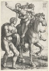 Abduction of a Woman by a Satyr by Heinrich Aldegrever