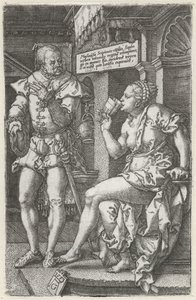 Sophonisba Drinking Poison by Heinrich Aldegrever