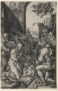 The Adoration of the Shepherds by Heinrich Aldegrever
