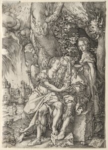 The Story of Lot: Lot with His Daughters by Heinrich Aldegrever
