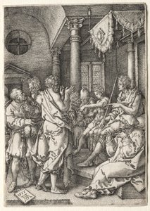 The Story of Susanna: Daniel Cross-Examining the Elders by Heinrich Aldegrever