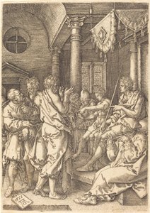 The Two Elders Convicted by the Testimony of Daniel by Heinrich Aldegrever