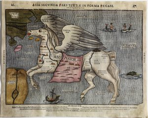 Asia in the Form of Pegasus by Heinrich Bünting