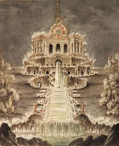Sketch of the Octagon Illuminated by Heinrich Christoph Jussow