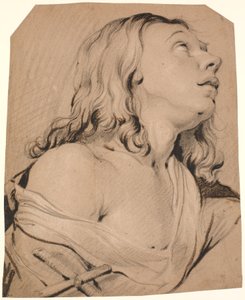 The Penitent Magdalene, Bust to the Right by Heinrich Dittmers