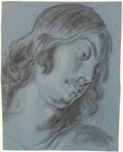 Head of a Young Man, Bent with Right by Heinrich Dittmers