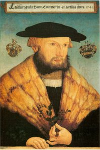 Portrait of Leonhart Fuchs (1501-1566) by Heinrich Füllmaurer