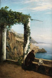 Monk on the Coast of Amalfi