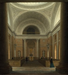 The Slotskirken of Christiansborg, Copenhagen by Heinrich Hansen (Danish