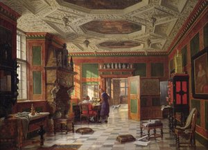 Interior of the Rosenburg Palace, Copenhagen by Heinrich Hansen