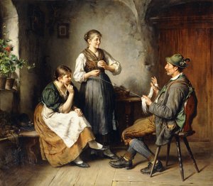 Three Figures in an Interior