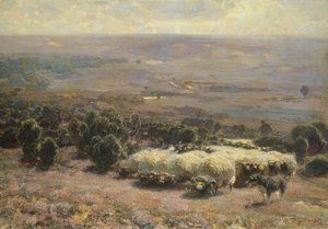 A Herd of Sheep in the Luneburger Heide
