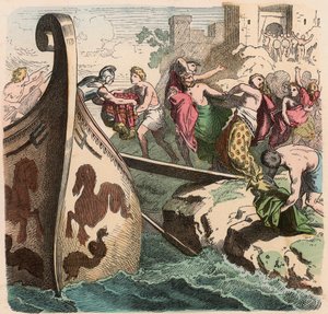 Ancient Greece: Sea Travel, Pirates by Heinrich Leutemann