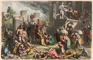 Ancient Rome: The Pillaging of a Captured City by Heinrich Leutemann
