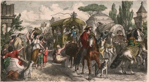 Ancient Rome: Via Appia (Appian Way) at the Imperial Era by Heinrich Leutemann