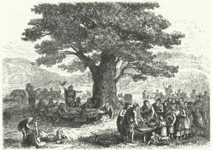 Feast in Ancient Germany (engraving) by Heinrich Leutemann