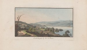 View of Lüscherz on Lake Biel (Landscapes in Switzerland) by Heinrich Rieter