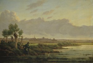 On the Alster at Winterhude by Heinrich Stuhlmann