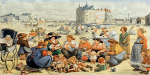 H. Zille, The Bottle Child by Heinrich Zille