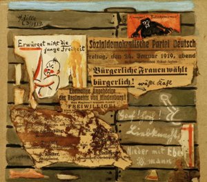H. Zille, Billboard 1919 / Collage by Heinrich Zille