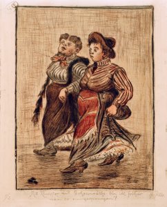 Two Street Girls by Heinrich Zille