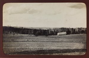 First World War: Ukraine in the years 1914-1916 during the invasion of the German army. Military structure in the countryside by Heldenfriedhof Dsessentniki (attr. to)