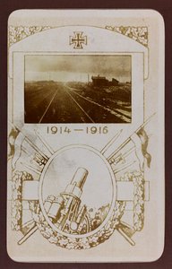 First World War: The Ukraine in the Years 1914-1916 During the Invasion of the German Army. Railroad Tracks